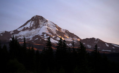 Mt. Hood in the evening twilight