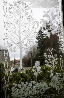 Church window etchings