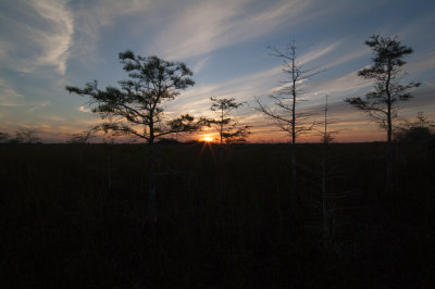 Sunset at Pa-hay-okee, Everglades