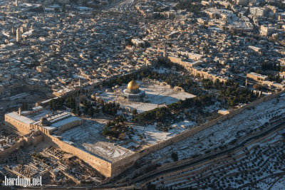 הר הבית בשלג