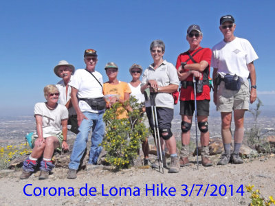 Corona de Loma Hike 3/7/2014