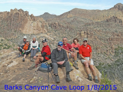 Barks Canyon - Geronimo Cave Loop 1/8/2015