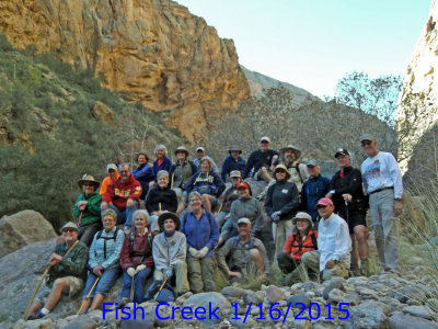 Fish Creek Canyon 1/16/2015