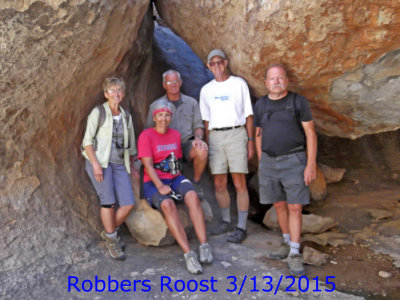 Robbers Roost - Cave Loop 3/13/2015