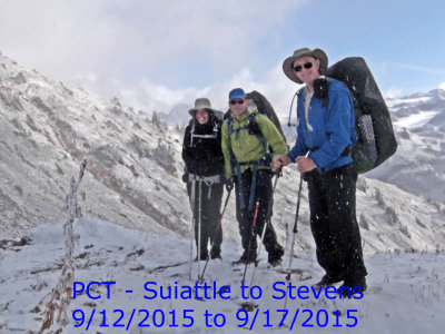 PCT Suiattle River to Stevens Pass 9/12 to 9/17/2015