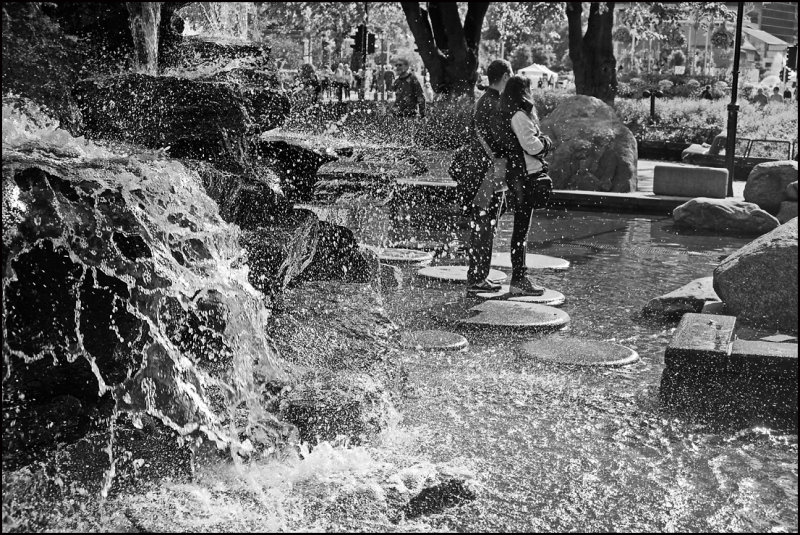 Fountain-posing.......