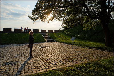 My wife at Akershus fortress,Oslo.......