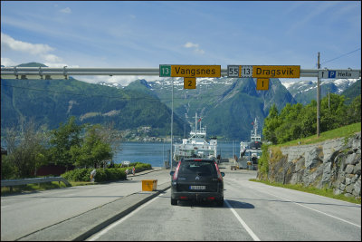 The ferry to Vangsnes.......