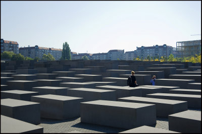Memorial honouring the millions of jews killed in WWII,Berlin..