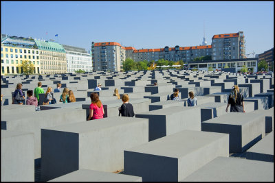 Memorial honouring the millions of jews killed in WWII,Berlin..