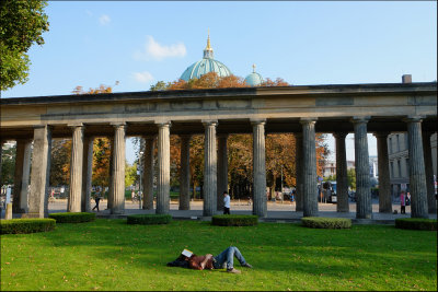 Fast asleep in Lustgarten.........