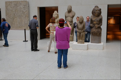 Selfies with ancient sculptures.....