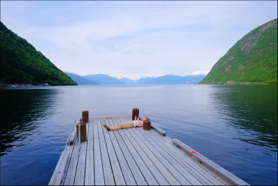 36. Relaxing by the Sognefjord.......