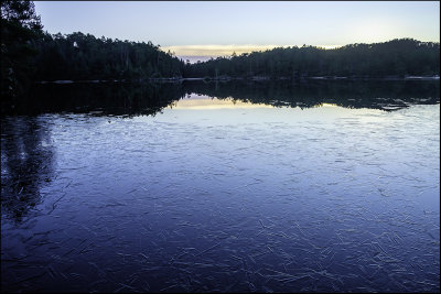 Thin ice after sunset.....