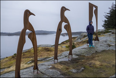 Sculpture Migrant birds on a cold sunday......