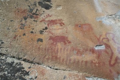 600 year old Native Art at Waterline Near Stehekin