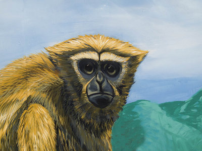 Gibbon painting