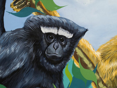 Gibbon painting
