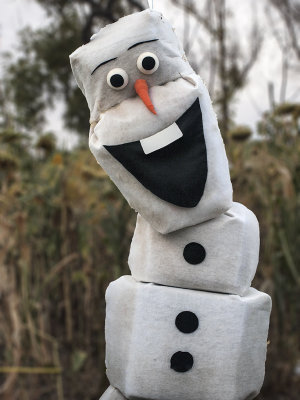 Snow man from the movie Frozen