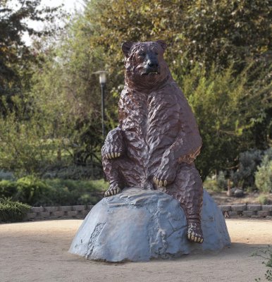 Flat Nose Bear sculpture