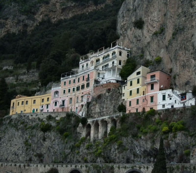 Amalfi above roadway