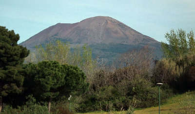 Vesuvius from Pompeii entrance