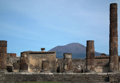 Vesuvius and Temple of Jupiter_Giove