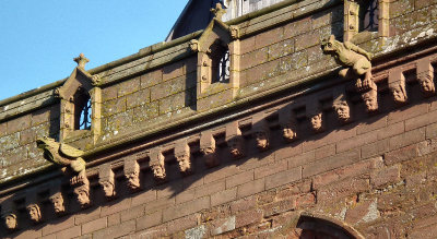 Kirkwall_gargoyles or grotesques St Magnus Cathedfral