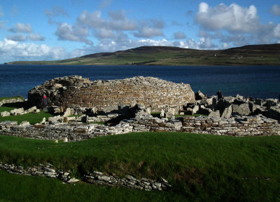 Broch of Gurness and Rousay island