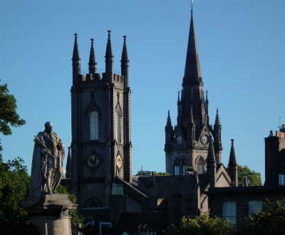 King Edward VII and view down Union Street