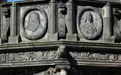 Mercator Market Cross detail_Charles I and II