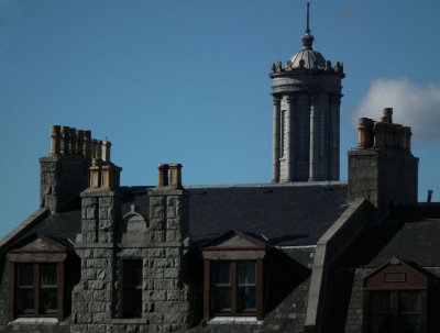 chimneys and tower from hillview