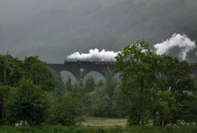  Glenfinian Viaduct in the rain