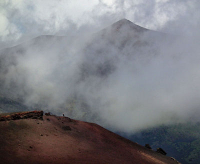 Etna summit and higher Silvestri crater 