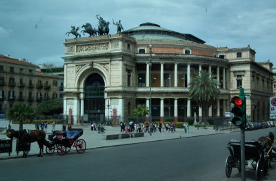 Teatro Politeana Garibaldi from coach