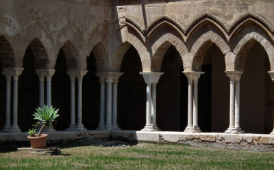 Cathedral cloisters ... all we could see