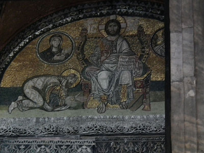 Imperial Gate arch mosaic St Sofia