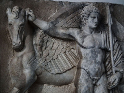 Aphrodisias museum_Bellepheron and Pegasus detail