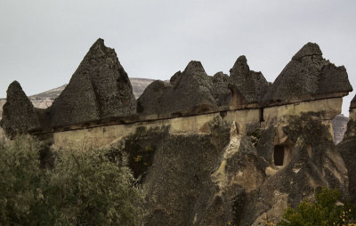 Goreme_fairy chimneys and dwelling 