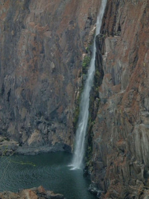 Victoria Falls are rather dry on the Zambian side in October