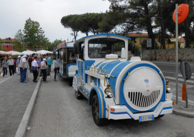 Road train to coach park