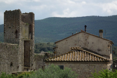 Monteriggione_tower and house