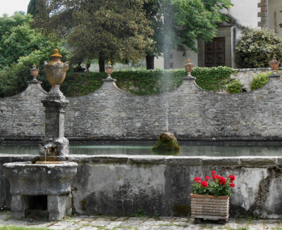 Castello da Verrazzano_garden fountain