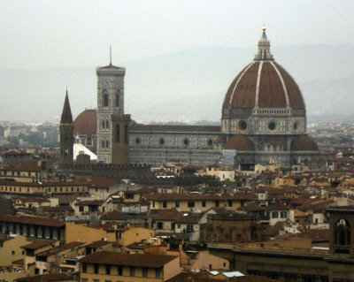 Cathedral and Palazzo Vecchio from Piazzale Michaelangelo
