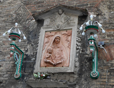 Decorative lights and shrine