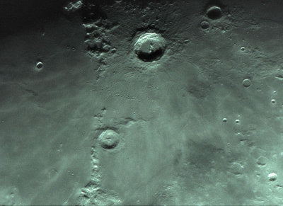 Moon 9point 38 days old_Copernicus-Eratosthenes_Reinhold_Carpathian and Appenine Mts