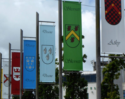 Galway City_Tribal surname banners_Athy_Skerett_Deane_Darcy_Joyce