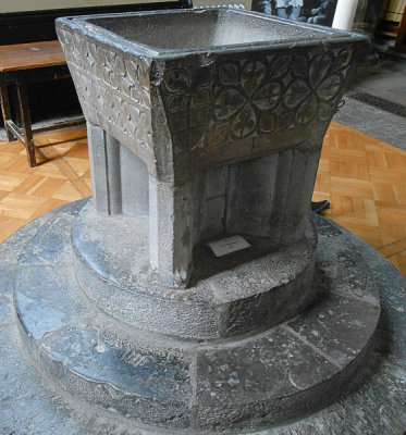 Galway City_St Nicholas's chrch_Baptismal font