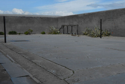 Robben Island Prison_recreation area and the so-called Mandela's garden