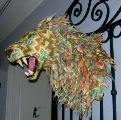 art (2) paper lion